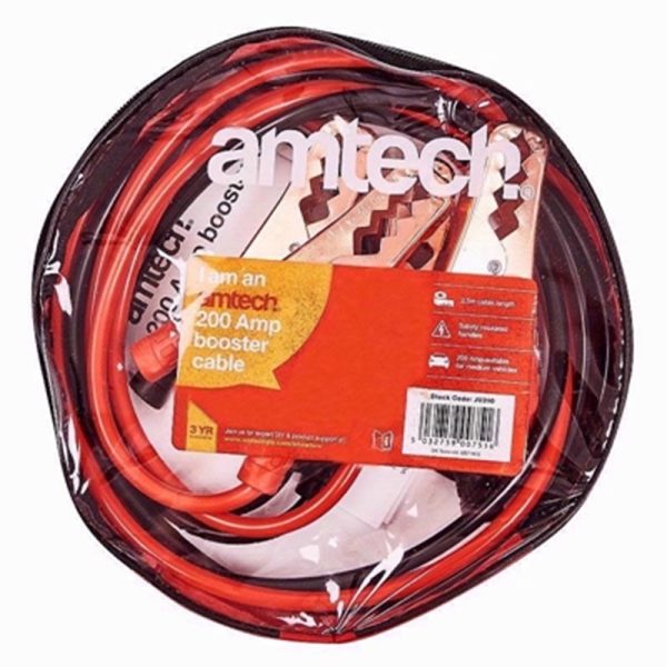 AMTECH JUMP LEADS 200AMP 0310