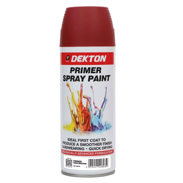 DEKTON SPRAY PAINT PRIMER RED/BROWN 400ML