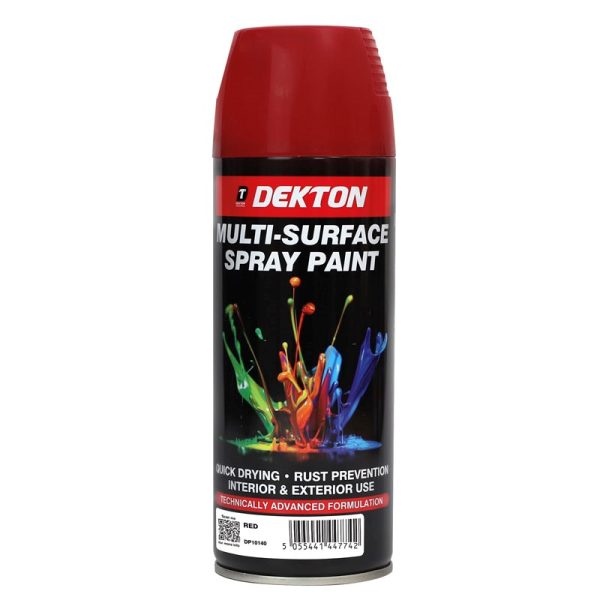 DEKTON SPRAY PAINT RED 400ML