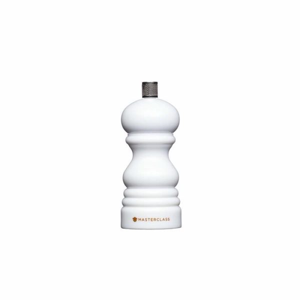 MASTERCLASS SALT/PEPPER MILL WHITE 12CM