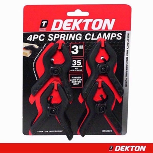 DEKTON SPRING CLAMP 3INCH 4PCS