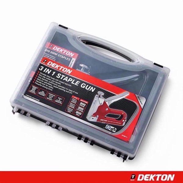 DEKTON STAPLE GUN 3 IN 1 WITH STAPLES