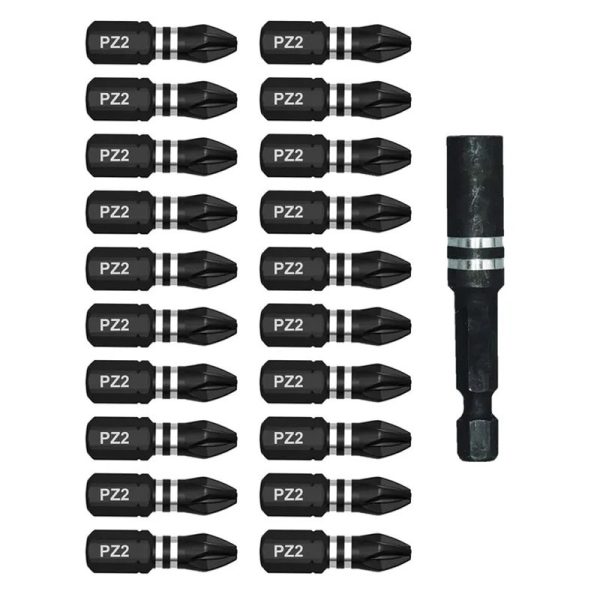 DEKTON STEEL IMPACT BITS 20PC SET 25MM P22WIT