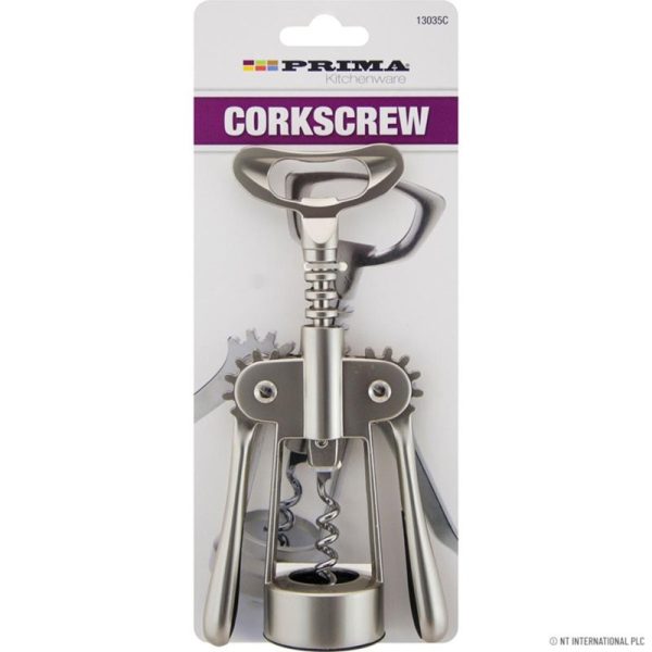 PRIMA CORKSCREW BOTTLE OPENER SS