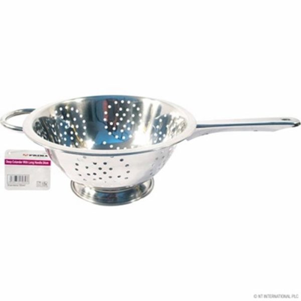 PRIMA DEEP COLANDER 28CM LONG HANDLE