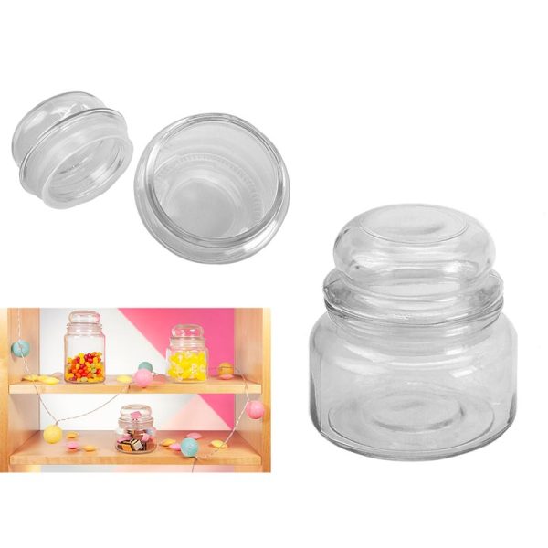 RETRO GLASS SWEETIE JAR