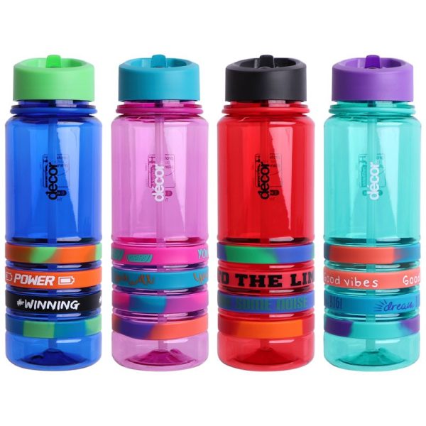 DECOR QUAD BANDS TRITAN BOTTLE 750ML ASSORTED