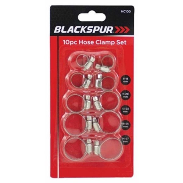 BLACKSPUR HOSE CLAMP SET 10PCE