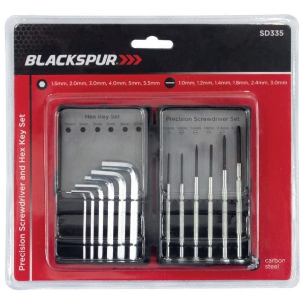 BLACKSPUR PRECISION SCREWDRIVER AND HEX KEY SET