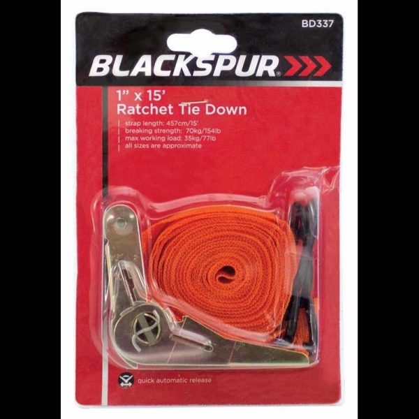 BLACKSPUR RATCHET TIE DOWN SET UP