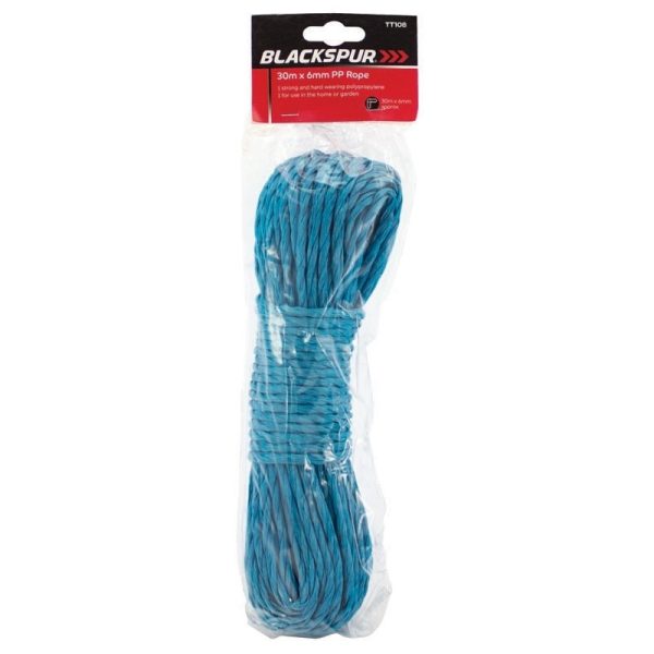 BLACKSPUR ROPE PP 30M X 6MM