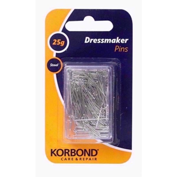 KORBOND DRESSMAKER PINS 25G