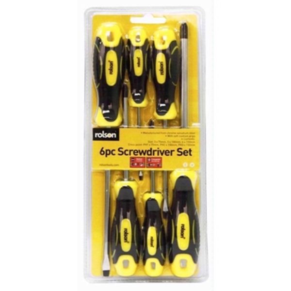 ROLSON SCREWDRIVER SET 6PC