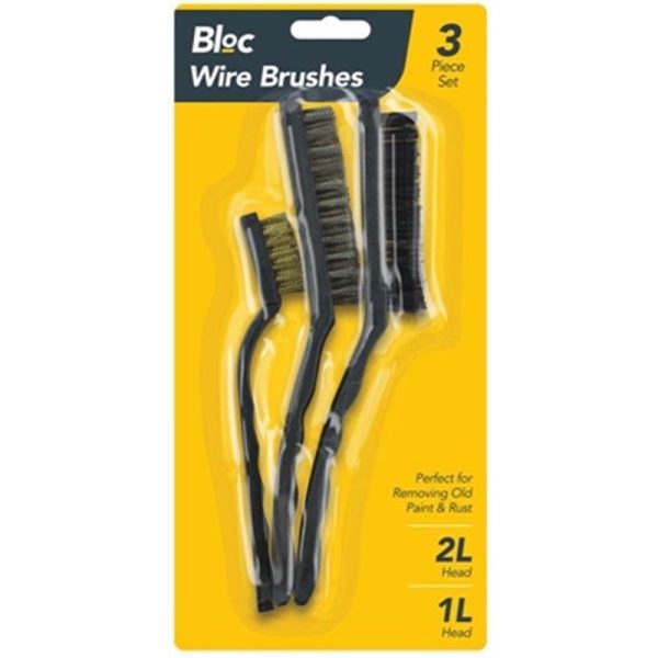 BLOC WIRE BRUSHES SET 3