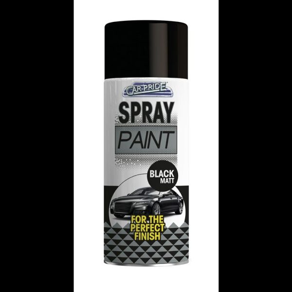 CARPRIDE PAINT SPRAY 400ML MATT BLACK