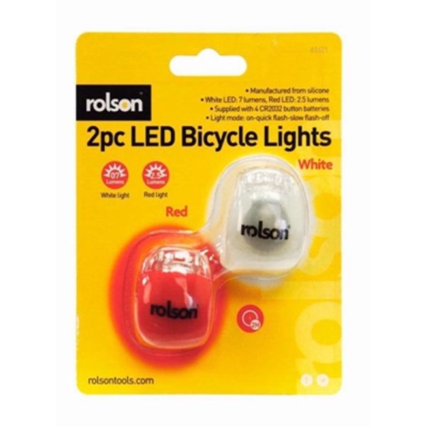 ROLSON SILICONE BIKE LIGHT 2PC