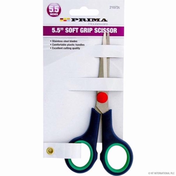 PRIMA SCISSORS 5.5 INCH RUBBER HANDLE