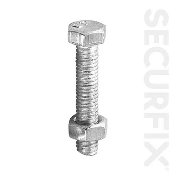 SECURFIX HEX BOLT ZP M10 X 100MM