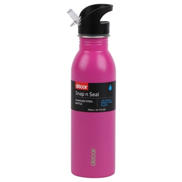 DECOR SNAP AND SEAL BOTTLE 700ML STAINLESS STEEL