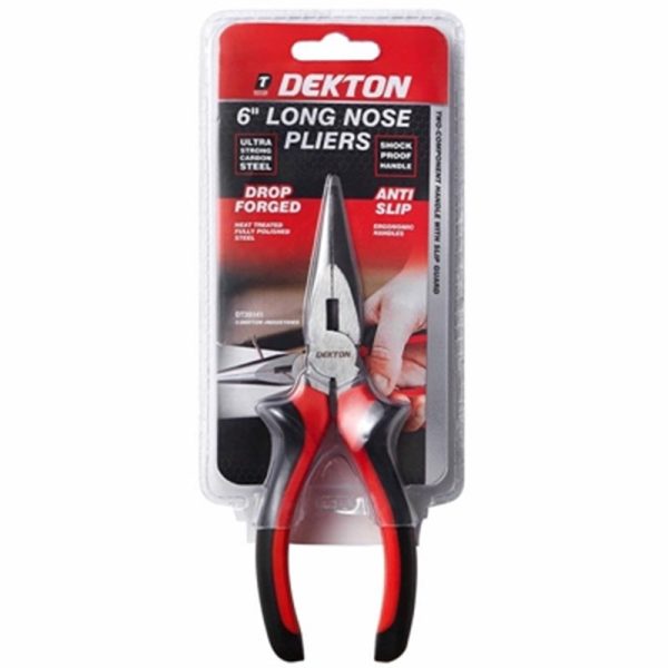 DEKTON PLIERS LONG NOSE 6INCH