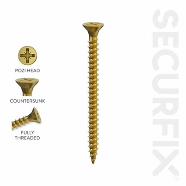 SECURFIX MULTI PURP. SCREW CSK ZYP 4.0X45MM