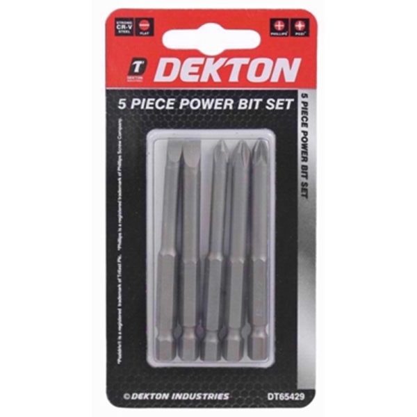 DEKTON POWER BIT SET 5PC