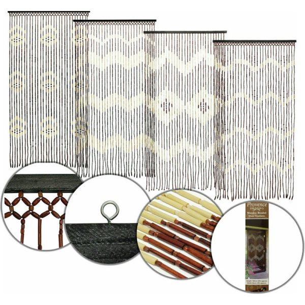 WOODEN CURTAIN DOOR ASSORTED DESIGNS