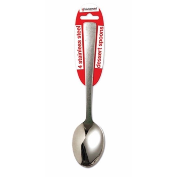 HOMEMAID CUTLERY 4 STAINLESS STEEL DESERT SPOON 2/7//24