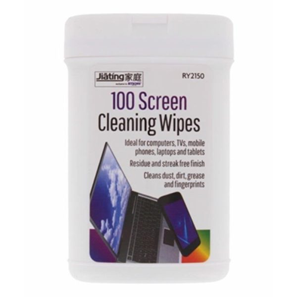 RYSONS CLEANING SCREEN WIPES PACK OF 100