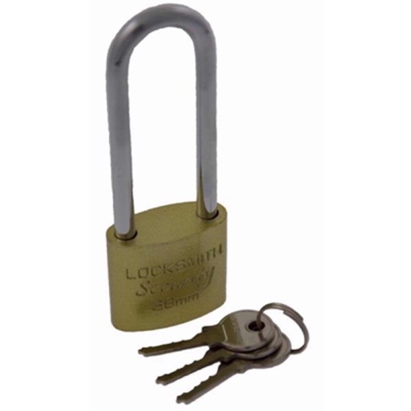 LOCKSMITH PADLOCK LONG SHACKLE 38MM