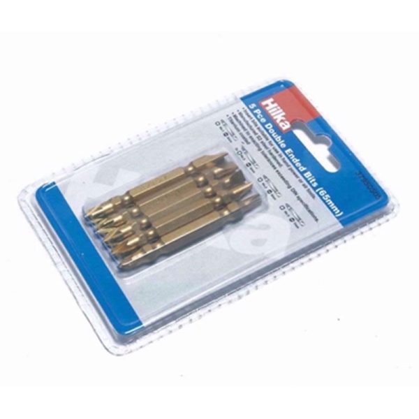 HILKA DOUBLE ENDED BITS TITANIUM 5PC SET