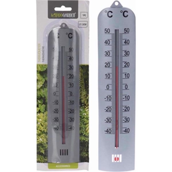 THERMOMETER SILVER 28CM