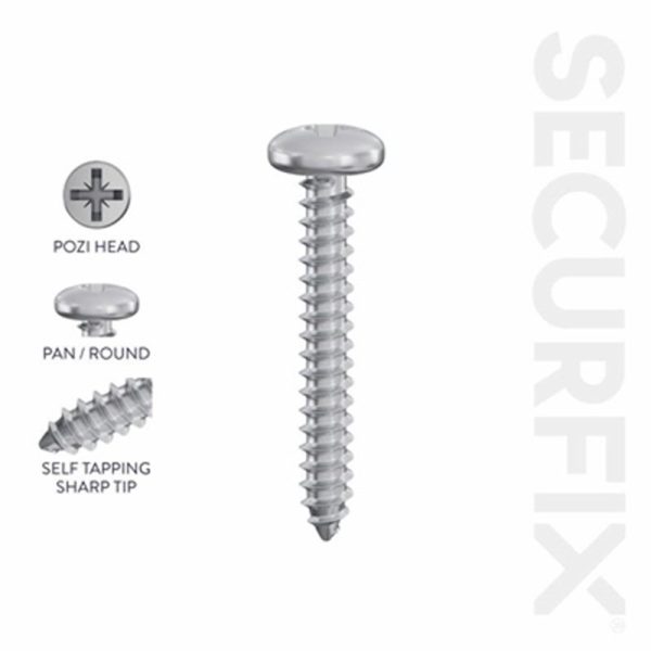 SECURFIX SELF TAPPING SCREW PH ZP 3.0X12MM