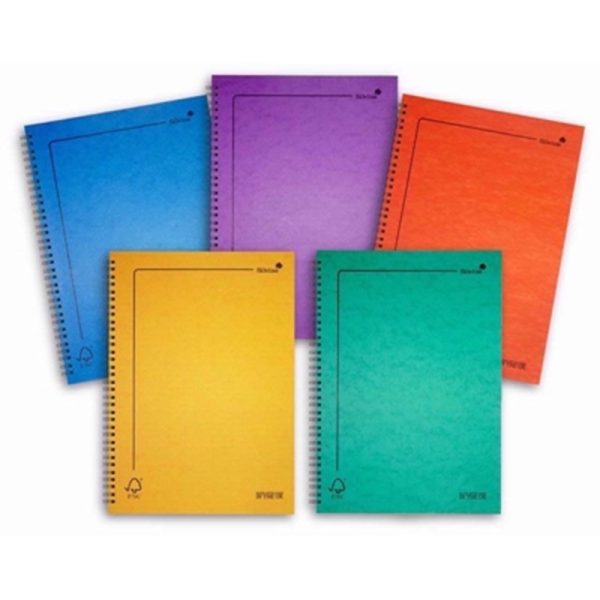 SILVINE PRESSBOARD NOTEBOOKS A4 PACK OF 5