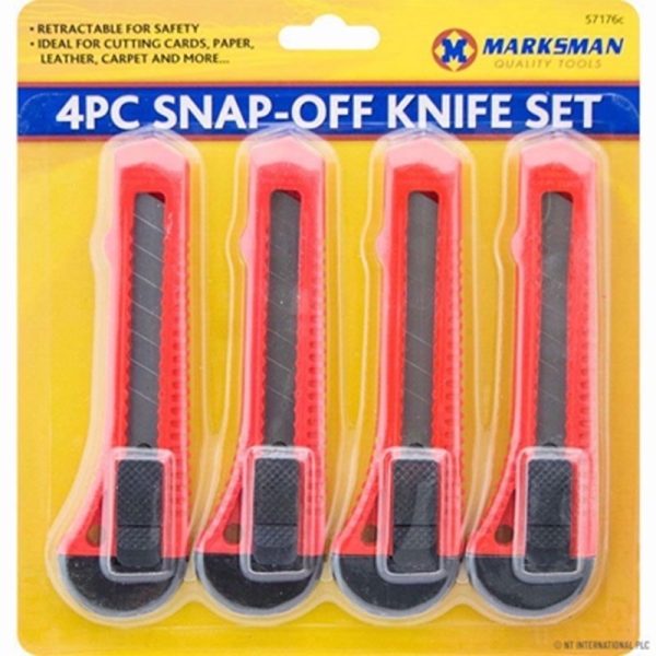 MARKSMAN KNIFE SNAP OFF 4PC