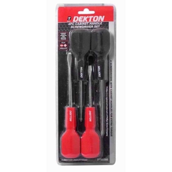 DEKTON SCREWDRIVER CABINET HANDLE 4PC