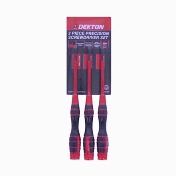 DEKTON SCREWDRIVER PRECISION 3PC LONG