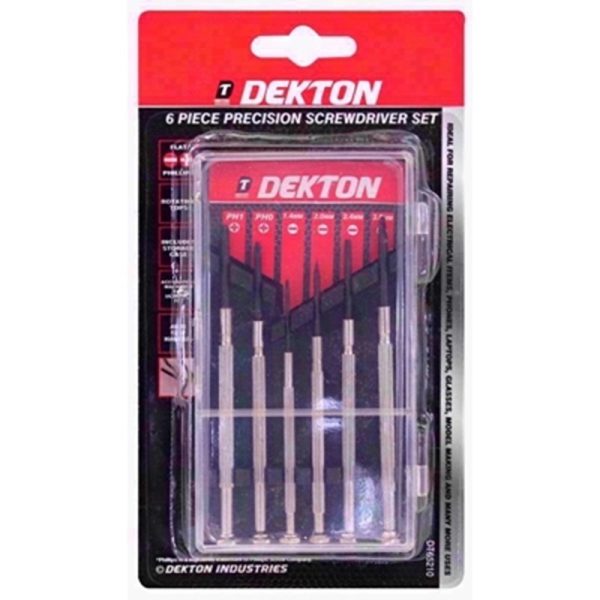 DEKTON SCREWDRIVER PRECISION SET 6PC