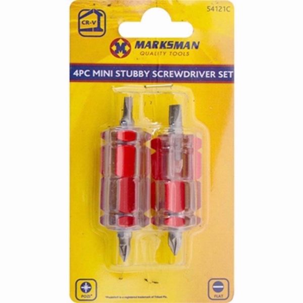 MARKSMAN MINI STUBBY SCREWDRIVER SET