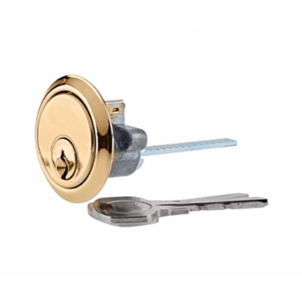 YALE ESSENTIALS RIM CYLINDER P/BRASS