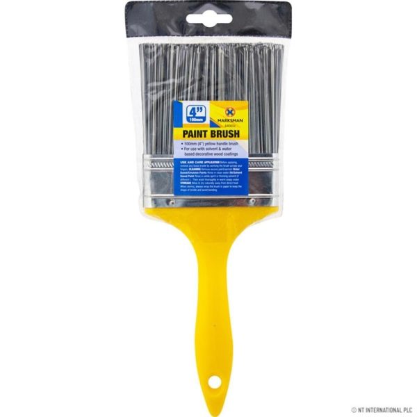 MARKSMAN PAINT BRUSH 10CM YELLOW HANDLE