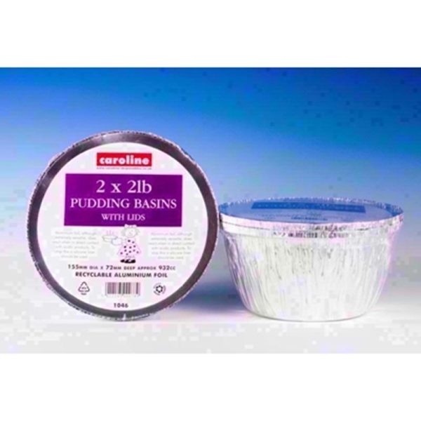 CAROLINE FOIL PUDDING 2 BASINS 2LB 1046