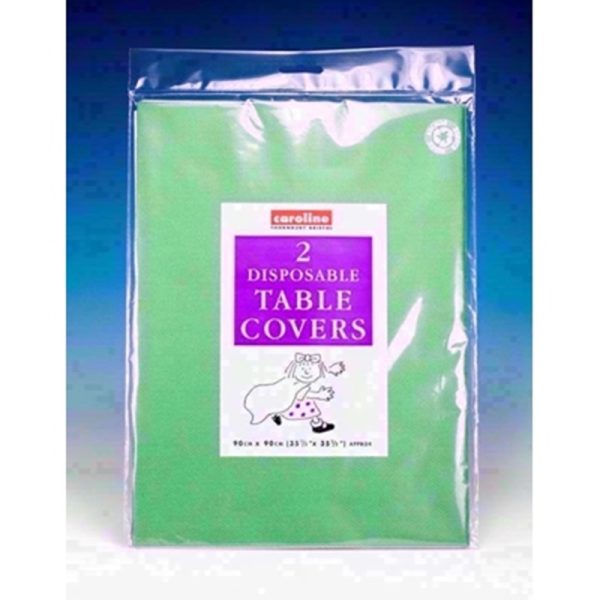 CAROLINE PAPER TABLE COVER DARK GREEN