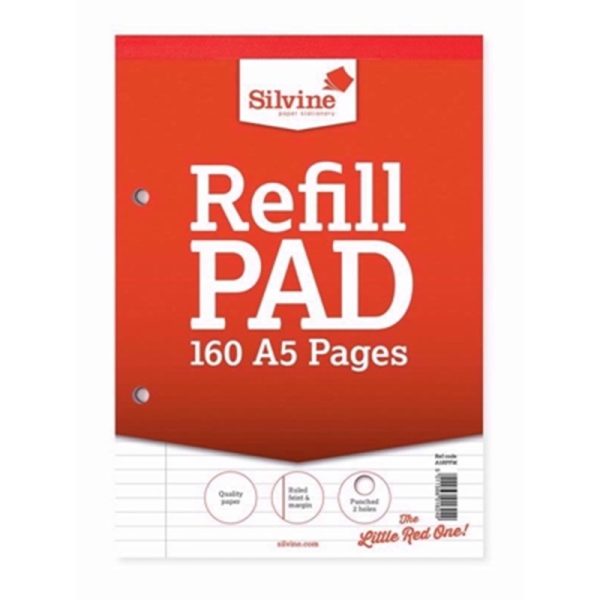 SILVINE REFILL PAD A5 PACK OF 6