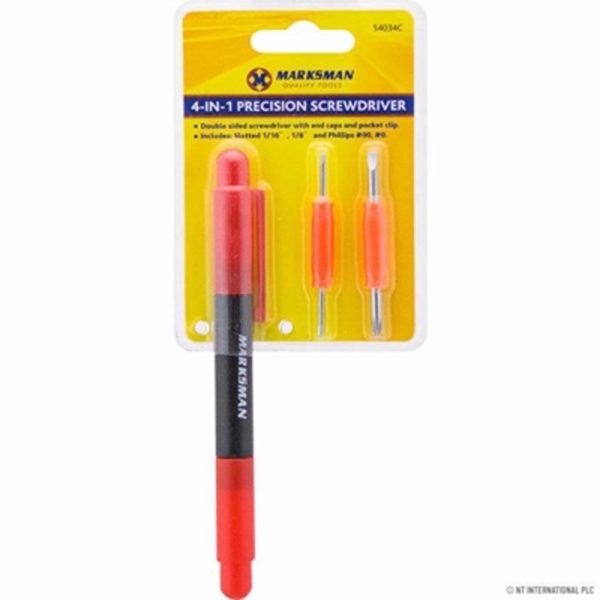 MARKSMAN SCREWDRIVER PRECISION 4 IN 1