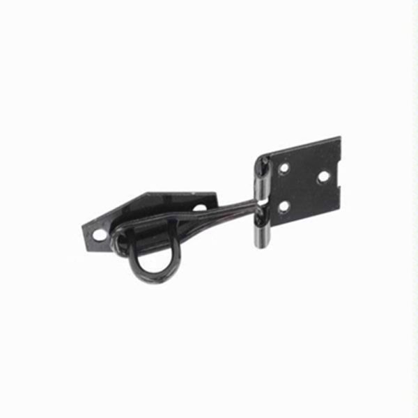 SECURIT HASP/STAPLE BLK 75MM WIRE