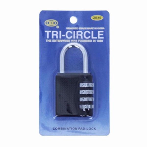 TRICIRCLE COMBINATION PADLOCK 40MM