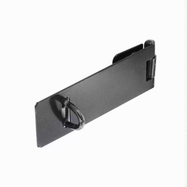 SECURIT HASP/STAPLE LIGHT BLK 100MM