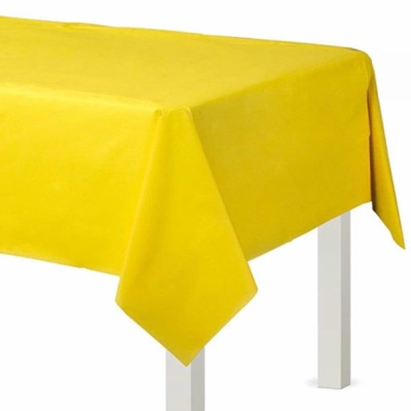 CAROLINE PLASTIC T/CLOTH YELLOW 54X108IN