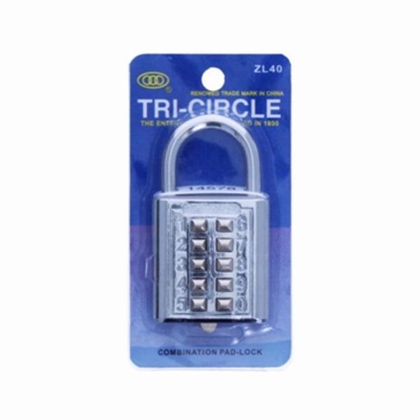 TRICIRCLE COMBINATION PADLOCKS 40ML